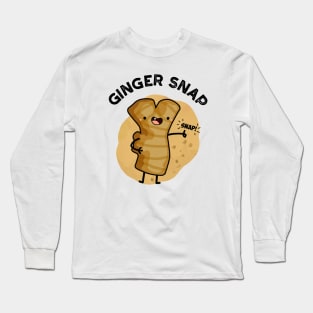 Ginger Snap Funny Food Herb Spice Pun Long Sleeve T-Shirt